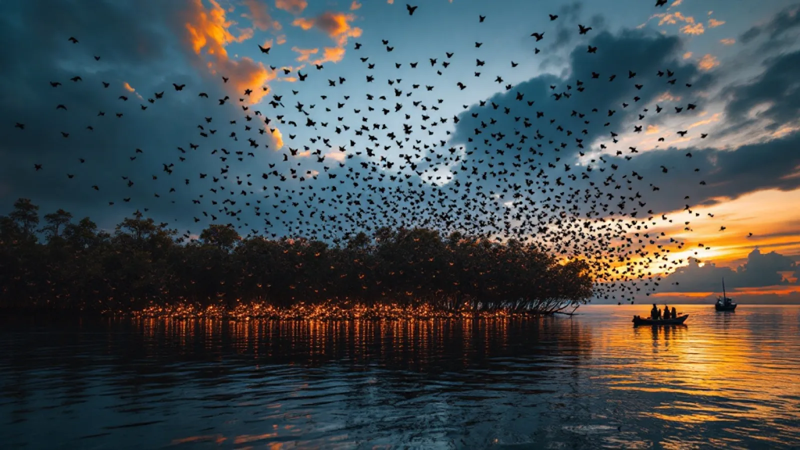 Taka Makassar and Kalong Island: The Sandbar and the Bat Sunset